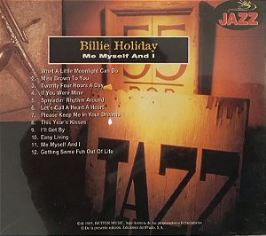 CD - Billie Holiday ‎– Me Myself And I - IMP