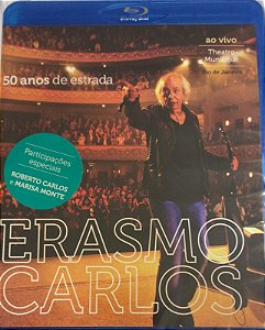 BLU RAY - ERASMO CARLOS : 50 ANOS DE ESTRADA ( Novo lacrado )