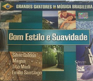 CD BOX - Grandes Cantores da Música Brasilieras - Com estilo e suavidade ( vários artistas ) -  3 cds