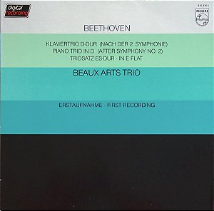 LP - Beethoven , Beaux Arts Trio – Klaviertrio D-Dur (Nach Der 2. Symphonie) Piano Trio in D (lacrado))