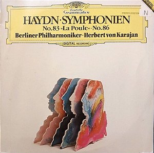 LP - Joseph Haydn, Berliner Philharmoniker . Herbert von Karajan – Haydn Symphonien No. 83 La Poule No. 86