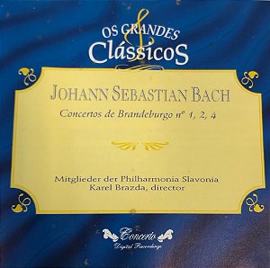 CD - Johann Sebastian Bach - Concertos de Brandeburgo N. 1,2,4