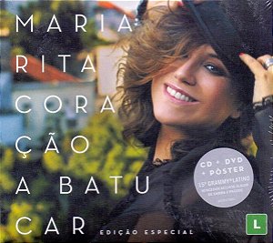 CD + DVD - Maria Rita ‎– Coração A Batucar (Digipack) (CD + DVD) - Lacrado