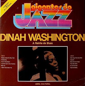 LP - Dinah Washington ‎– A Rainha Do Blues