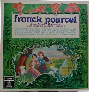 LP - Franck Pourcel Et Son Grand Orchestre ‎– E Um Mundo de Melodias Vol.8
