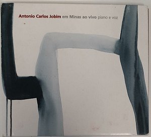 CD - Antonio Carlos Jobim – Em Minas Ao Vivo (Piano E Voz)