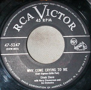 COMPACTO - Dinah Shore - Why Come Crying To Me / Sweet Thing (EUA)