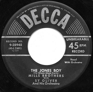 COMPACTO - The Mils Brothers - The Jones Boy  / She Was Five And He Was Ten