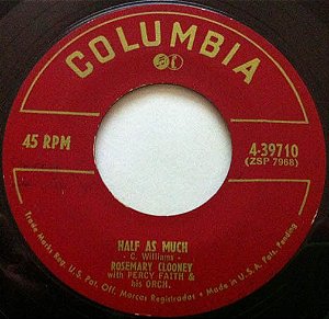 Compacto - Rosemary Clooney - Metade Disso / Poor Whip Poor - Will