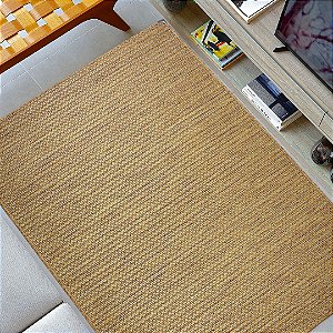 Tapete Sisal Antiderrapante Linhas Bege S574 - 1,00x1,50