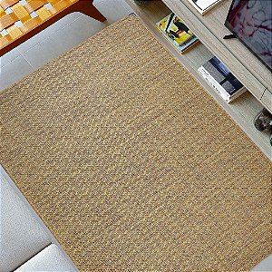 Tapete Sisal Antiderrapante Tramas Bege S572 - 2,00x2,50