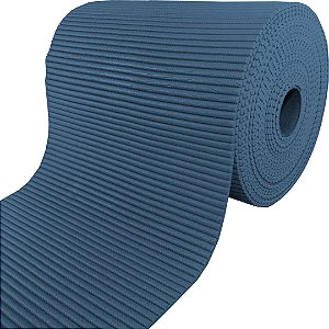 Tapete Passadeira Antiderrapante Soft Azul 10,00x0,45 Metros