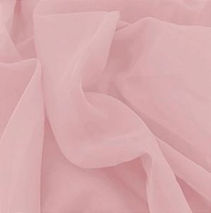 Tecido Voil Rosa Antigo Liso