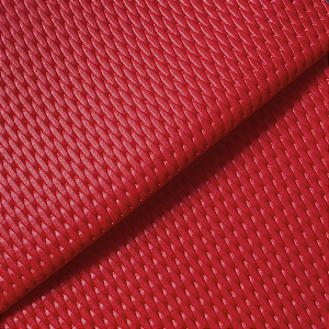 Tecido Courvin Náutico Trançado Sintético Para Moveis e Embarcações York Aspen Vermelho AN27667 - Largura 1,40m