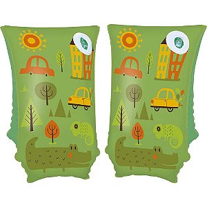 Boia De Braço Piscina E Praia Infantil Mor 30cm X 15cm Verde