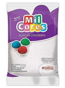 Açúcar Colorido Mil Cores Branco 500g - Mavalério