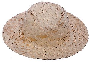 Chapéu de Palha 7cm Ideal para Lembrancinhas 10 Un - Catelândia