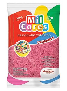 Granulado Colorido Mil Cores Rosa para Docinhos 500g - Mavalério