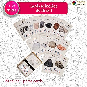 Cards Plastificados Minérios do Brasil