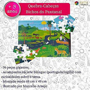 Jogo da Memória Bichos do Pantanal - Gama Criativa