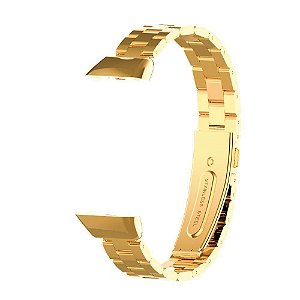 Pulseira de Metal Elos para Huawei Honor Band 6 Dourado
