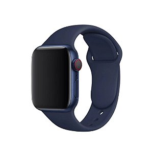 Pulseira de Silicone Azul Escuro L4 - Apple Watch e Iwo 42/44mm