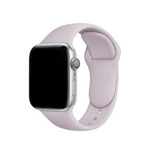 Pulseira de Silicone Cinza Lavanda L16 - Apple Watch e Iwo 42/44mm