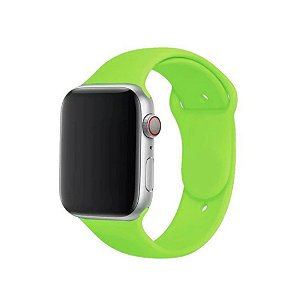Pulseira de Silicone Verde Limão L12 - Apple Watch e Iwo 42/44mm
