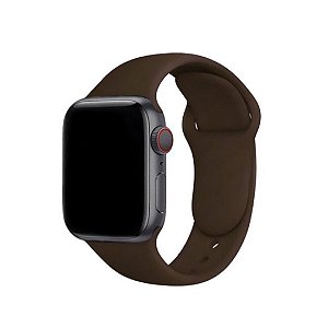 Pulseira de Silicone Marrom Escuro L32 - Apple Watch e Iwo 42/44mm