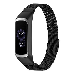 Pulseira de Metal Magnética Preto - Galaxy Fit 2 R220