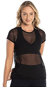 Blusa Du Sell Tule Poly Básica