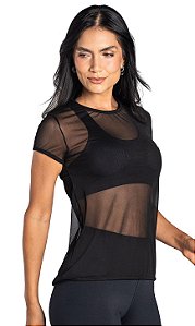 Blusa Du Sell Tule Poly Básica