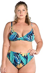 Conjunto Du Sell Biquíni Vitta Estampado Bojo Fixo Plus Size