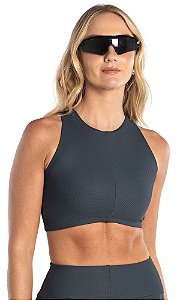 Top Du SelI Fit Canelado Alongado sem Bojo