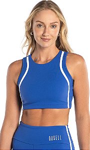 Top Du Sell Fit Nadador com Frisos e Bojo Removível