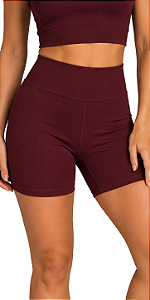 Bermuda Du Sell Fit Canelado Bordô