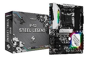 Placa Mae Asrock B450 Steel Legend Ddr4 Socket Am4 Amd B450