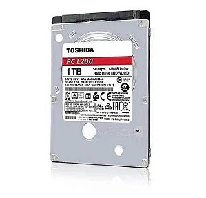 HD Toshiba Interno P/ Notebook 1TB 2.5'' 5400rpm Sata PC L200 - HDWL110