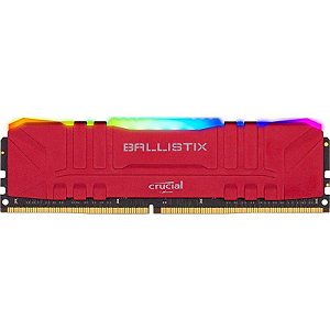 Memória Crucial Ballistix rgb 8GB DDR4 3200MHz - BL8G32C16U4RL