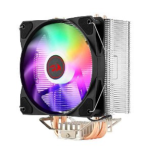 Cooler Para Processador Redragon TYR Led Rainbown Intel/AMD 120Mm Kipas PWM 4 Pipa Panas TDP 130W - CC-9104