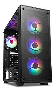 Gabinete Gamer Redragon Wheel Jack Preto- Gc-606bk Sem Fans