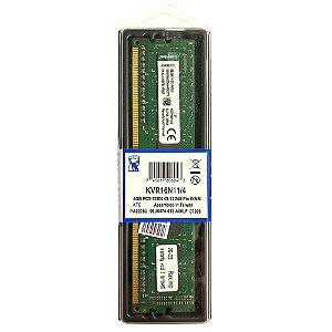 Memória Kingston, 4gb, Ddr3 1600mhz, Kvr16n11/4