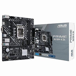 Placa Mãe ASUS Prime H610M-K D4 Socket LGA 1700 / VGA / DDR4