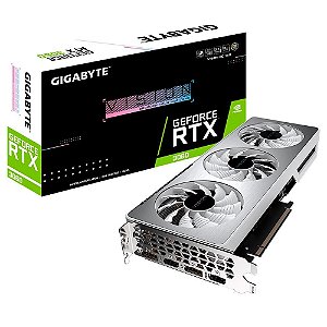 Placa de Vídeo Gigabyte GeForce RTX 3060 VISION OC 12G, 12GB GDDR6, RGB Fusion, Ray Tracing, Metal Back Plate - GV-N3060