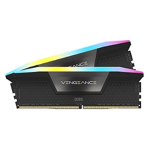Kit de memória VENGEANCE RGB 96GB (2x48GB) DDR5 DRAM 5600MHz C40 — Preto