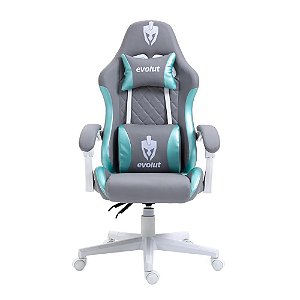 Cadeira Gamer Evolut Prism, Cinza E Verde - Eg-910