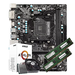 Kit Upgrade Líder, AMD Athlon 3000G, A320M DDR4, 16gb ddr4 3200mhz