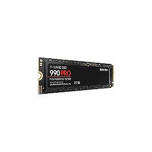 SSD Samsung 2TB, M.2, NVMe 990 PRO, Leitura 7450MB/s e Gravação 6900MB/s - MZ-V9P2T0BW