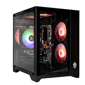 Gabinete Gamer Evolut Acqua, Mini Tower, M-ATX eITX, Lateral e Frente em Vidro Temperado, 5x Cooler Fan - EG818