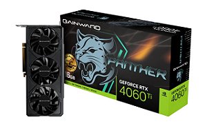 PLACA DE VÍDEO GAINWARD GEFORCE RTX 4060 TI 16GB PANTHER, DLSS 3, RAY TRACING, 3X PD / 1X HDMI - NE6406T019T1-1061Z